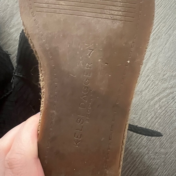 Anthropologie Kelsey dagger Brooklyn island espadrille buckle wedges - Picture 10 of 14